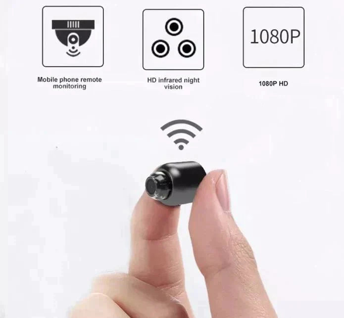 GuardianEye | Mini WiFi Security Camera with Night Vision