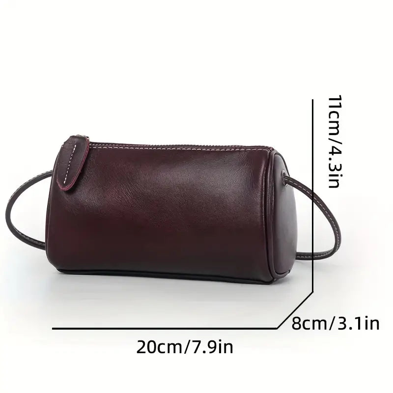 Laura | Cylinder-Shaped Crossbody Bag with Sleek Design