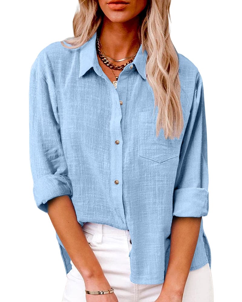 Ellie | Functional Long Sleeve Blouse