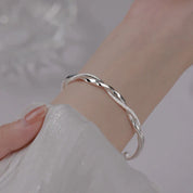 Graceful Glow | Intriguing Sterling Silver Bracelet