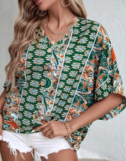 Caithlin | Chic Patterned Boho Top