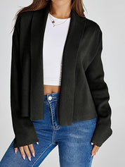 Faye |  Autumn Cardigan with Shawl Collar