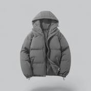 Unisex buffer short hood jacket | zipper-3