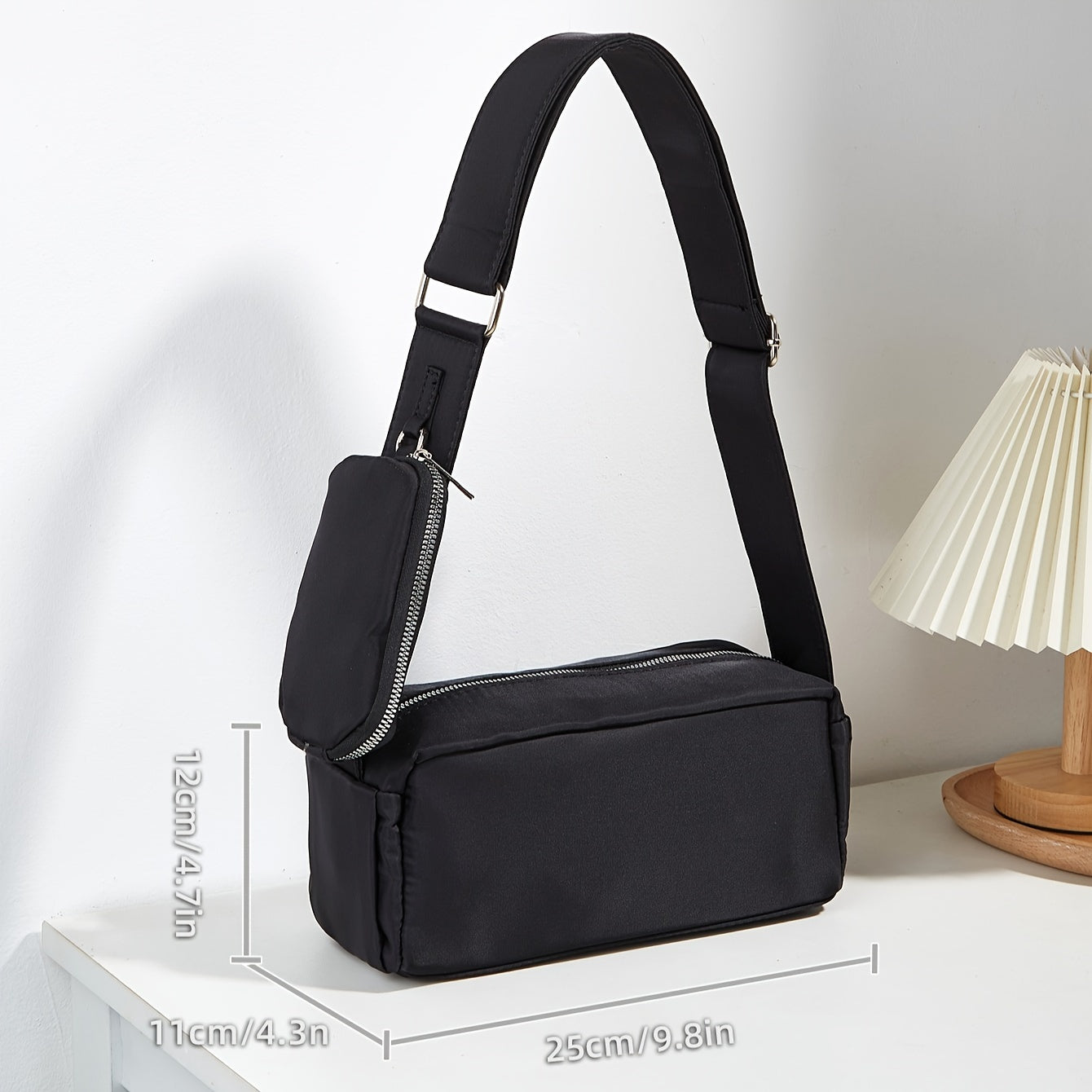 Mariel | Nylon Compact Crossbody Bag with Coin Purse