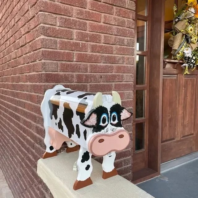 Handmade Animal Sculpture Mailbox – Corrosion-Resistant Metal Post Box for Garden and Driveway Decor-2