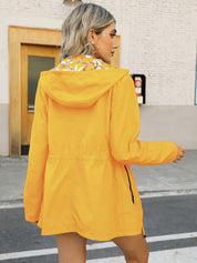 EVVA | Floral Print Summer Jacket with Hood
