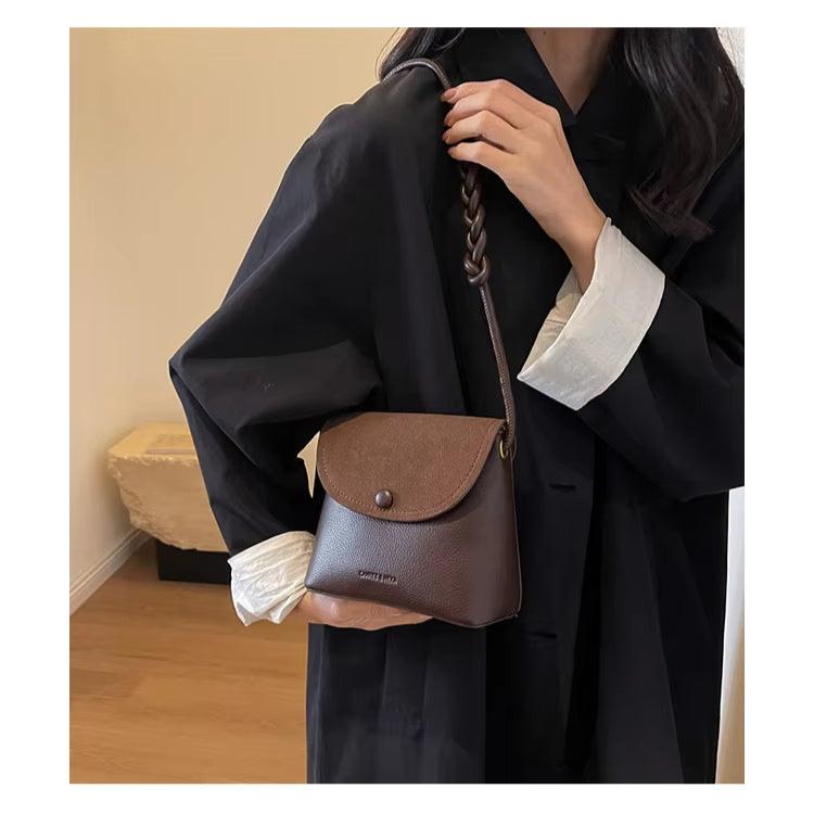 Elsa | Mini Crossbody Bag with Braided Strap Accent