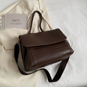 Diane  | Elegant Crocodile Pattern Multi-Pocket Shoulder Bag