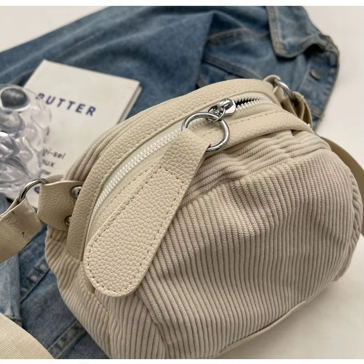 Rachel | Casual Everyday Corduroy Crossbody Bag