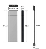 8 TB portable external hard drive with high transmission speed and durable aluminum housing 4