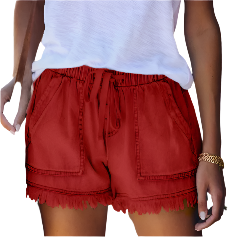 Melissa - Trendy Versatile Styling High-Waist Denim Shorts
