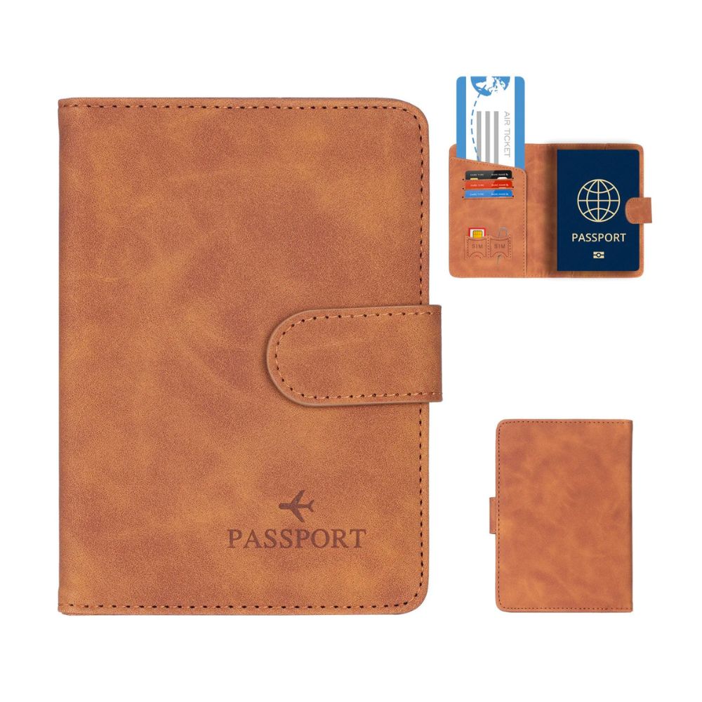 Vada | Theft-proof Waterproof PU Leather Passport Holder Wallet
