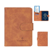 Vada | Theft-proof Waterproof PU Leather Passport Holder Wallet