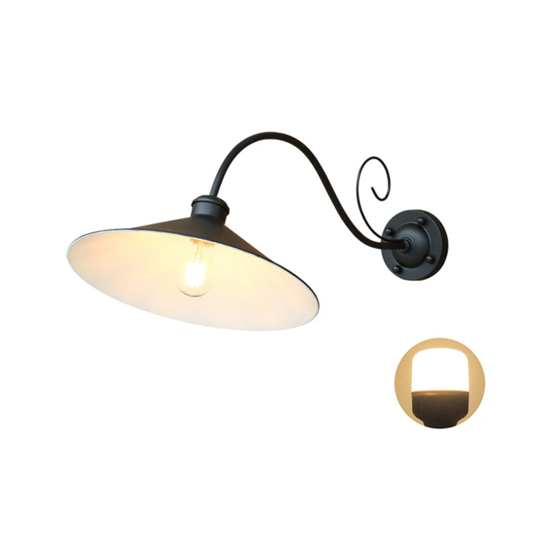 Vintage Outdoor Wall Lamp - Waterproof Exterior Wall Lights with LED Compatibility-2
