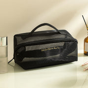 Mila | Spacious Travel Toilet Bag Made of Mesh Material