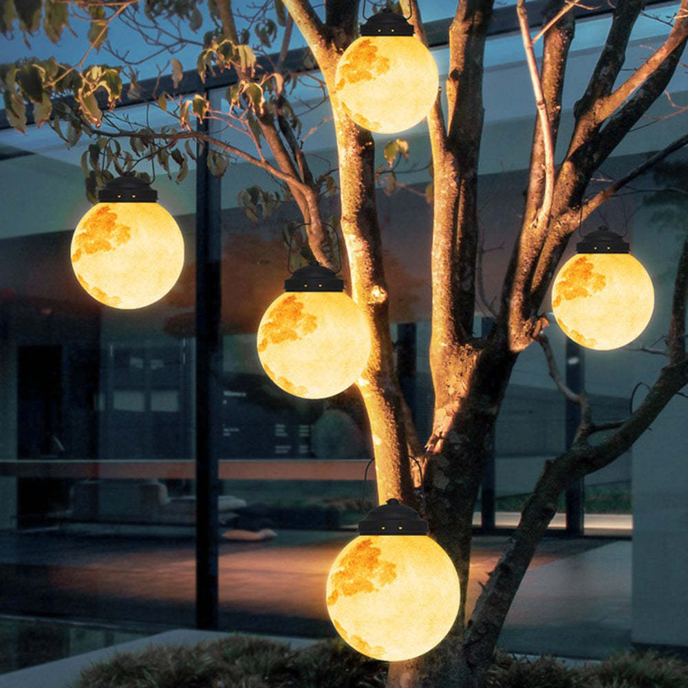 Solar Garden Lamp - Modern Solar-Powered LED Outdoor Lights in Gold Metal-6