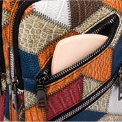 Nancy | Geometric Sling Bag with Multiple Zipper Pockets