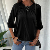 Delilah | Versatile Classic Crew Neck Shirt