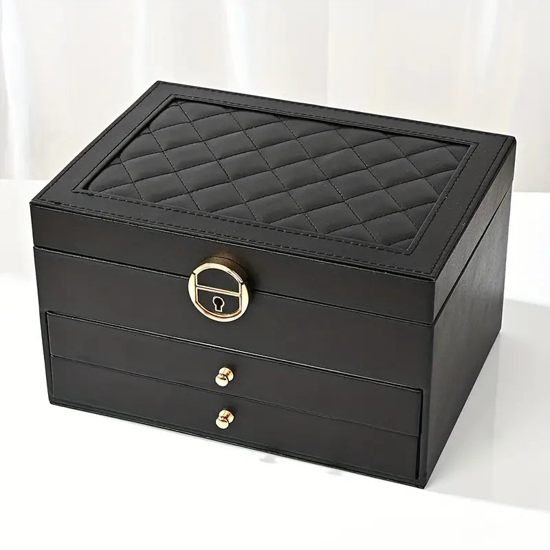 LuxeVault | Triple Layer Jewelry Organizer