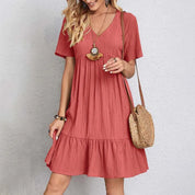 Elira | Casual V-Neck Mini Dress