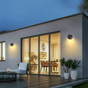 Elegant Round Glass Outdoor Wall Lamp - IP65 Waterproof Exterior Wall Lights-4