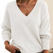 April | Soft & Comfy V-Neck Pullover