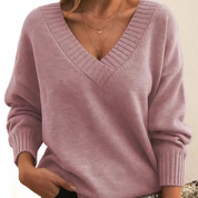 April | Soft & Comfy V-Neck Pullover