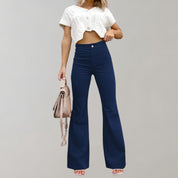 Andrea | Chic Corduroy Flared Trousers