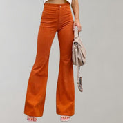 Andrea | Chic Corduroy Flared Trousers