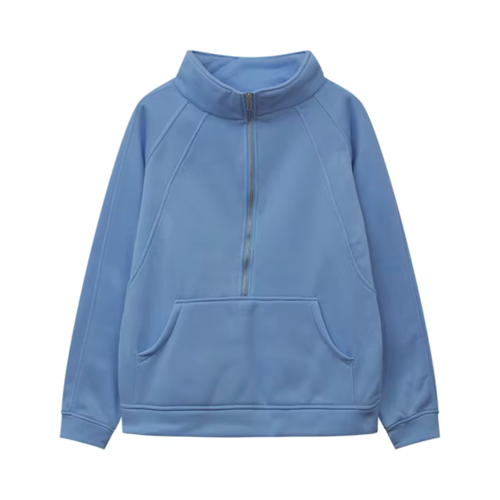 Evelyn | Winter Half Zip Sweat Shirt
