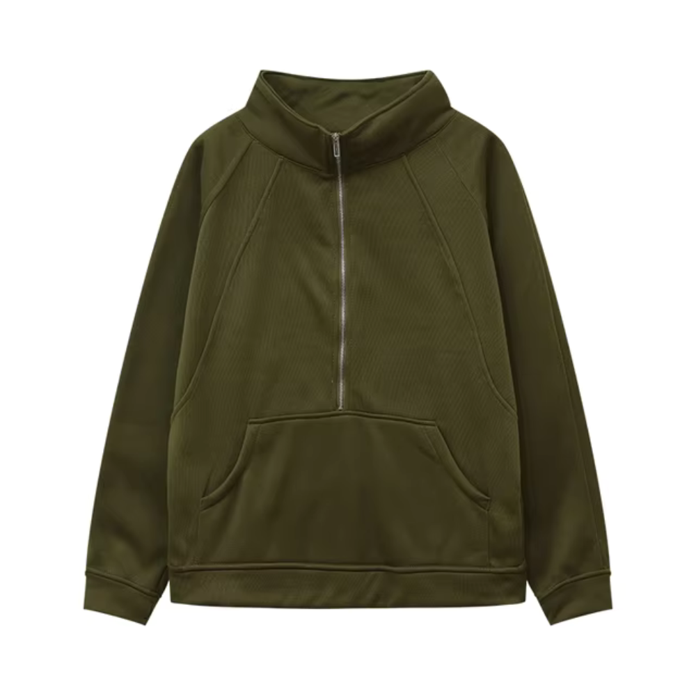 Evelyn | Winter Half Zip Sweat Shirt