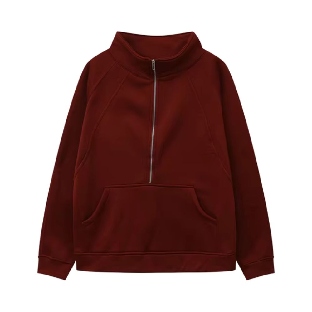 Evelyn | Winter Half Zip Sweat Shirt