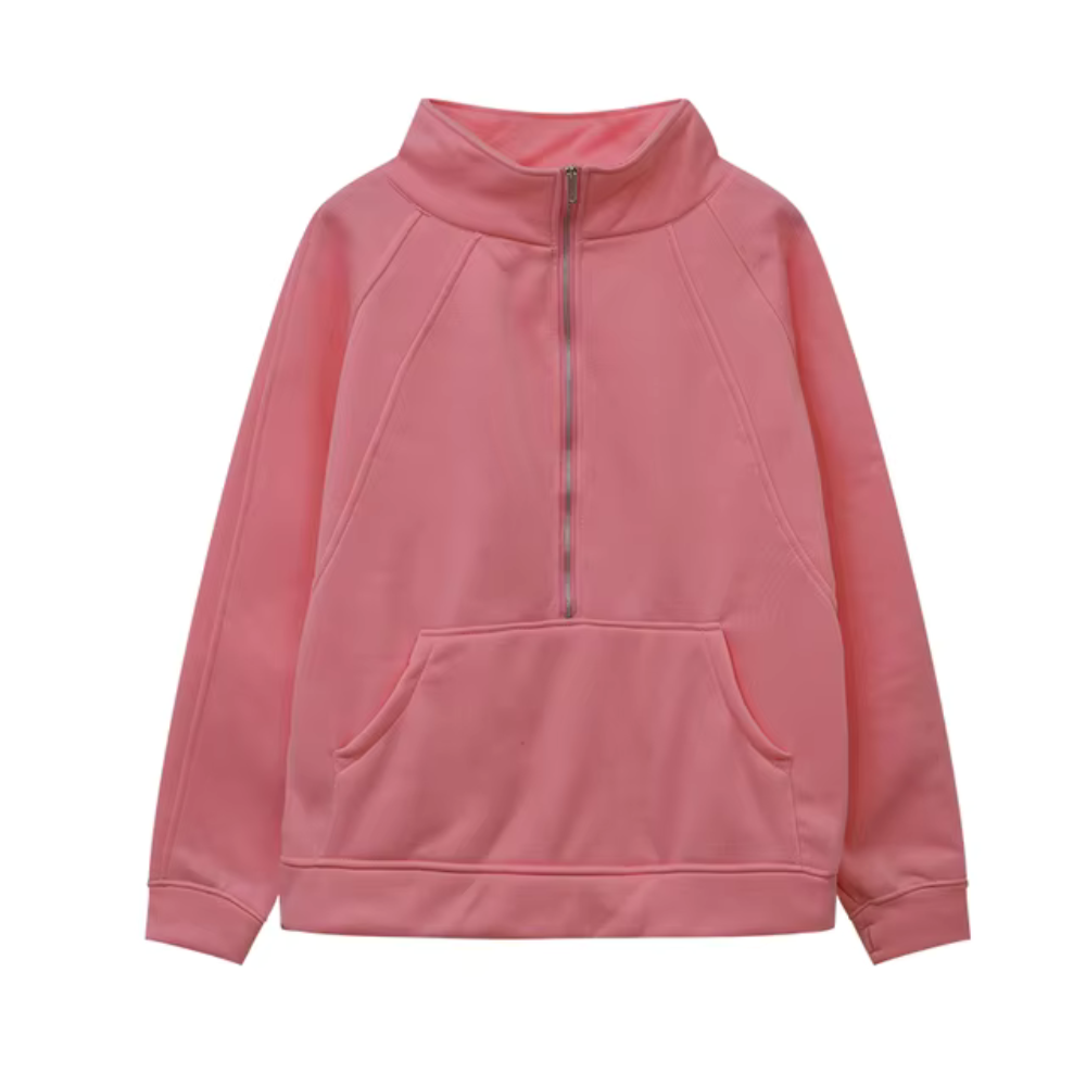 Evelyn | Winter Half Zip Sweat Shirt
