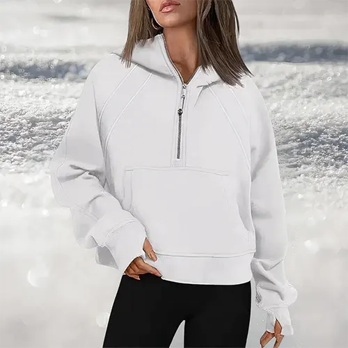 Charlotte | Feminine Half-Zip Sweater for Style and Comfort