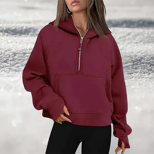 Charlotte | Feminine Half-Zip Sweater for Style and Comfort
