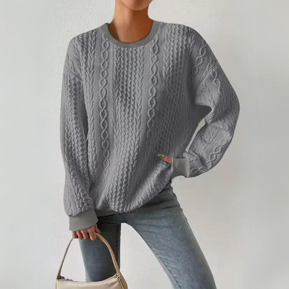 Amelia | Casual Crew Neck Sweatshirt