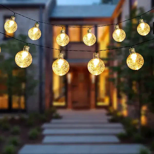 Solar-Powered Outdoor String Lights – Enchanting Festoon Fairy Lights for Terrace and Balcony, Weather Resistant LED Garland-4