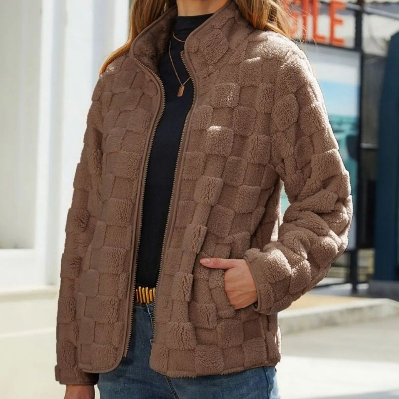 Nikki | Stylish Short Fleece Jacket for a Trendy Look