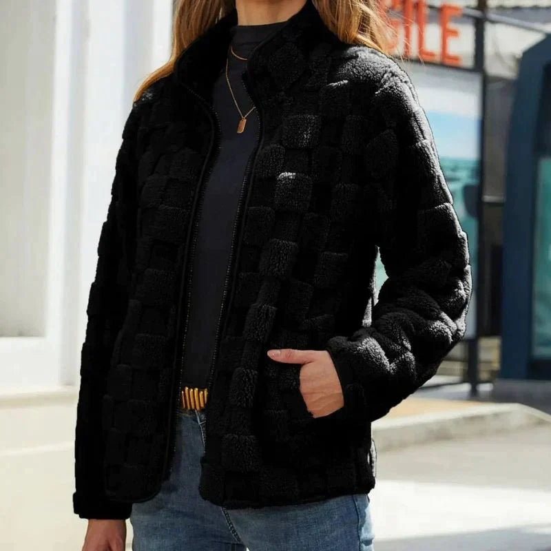 Nikki | Stylish Short Fleece Jacket for a Trendy Look