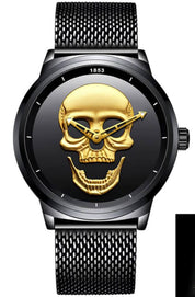 Men's skull watch