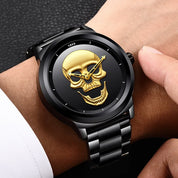 Men's skull watch