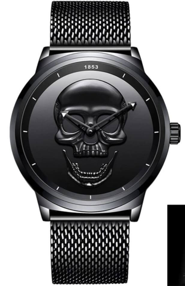 Men's skull watch