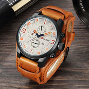 Men's watch Chronograph leather