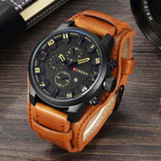 Men's watch Chronograph leather