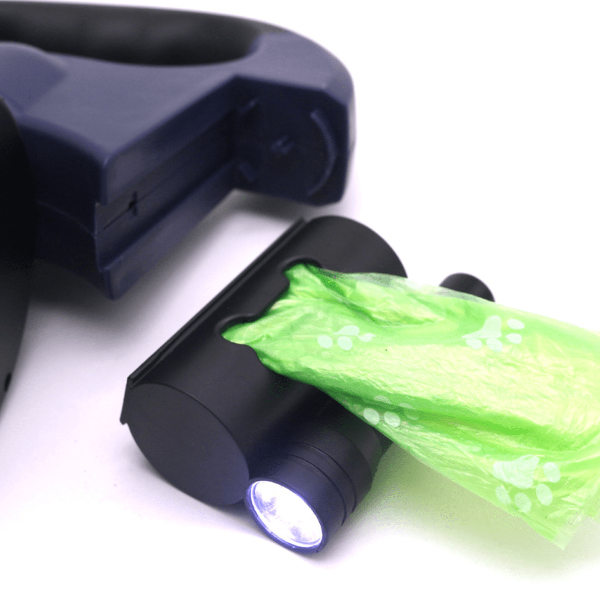 Doubledog ™ - Wrap free double dog leash with flashlight