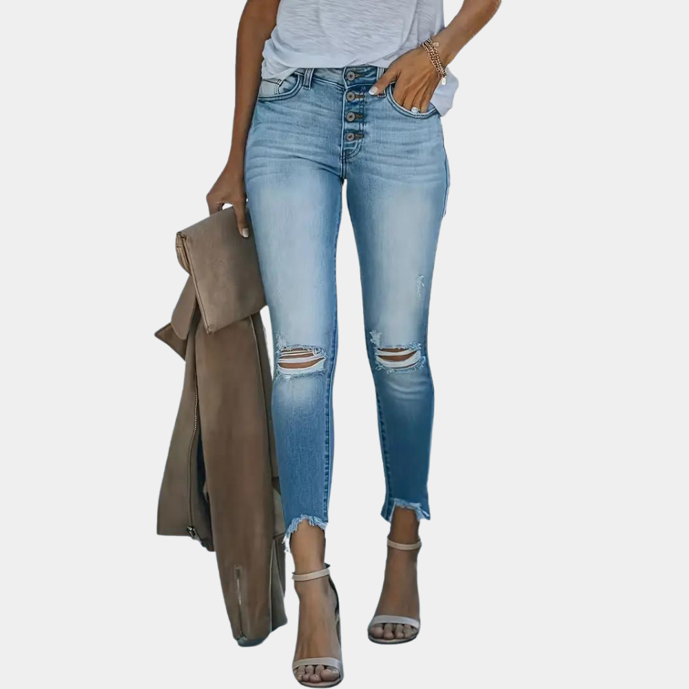 Karen | Stylish & Trendy Casual Ripped Jeans