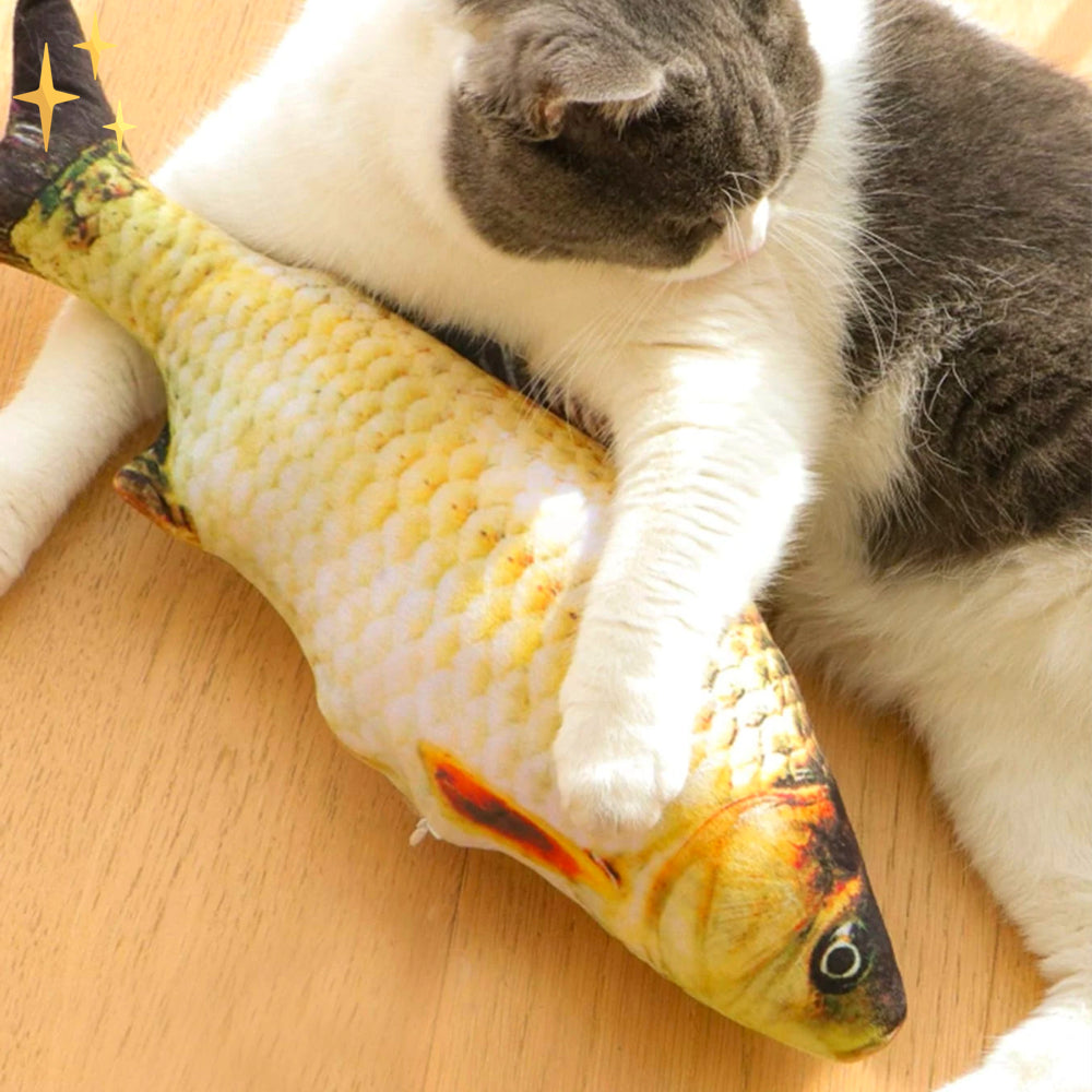 Set of 4 moving fish toys for cats -Fitfish