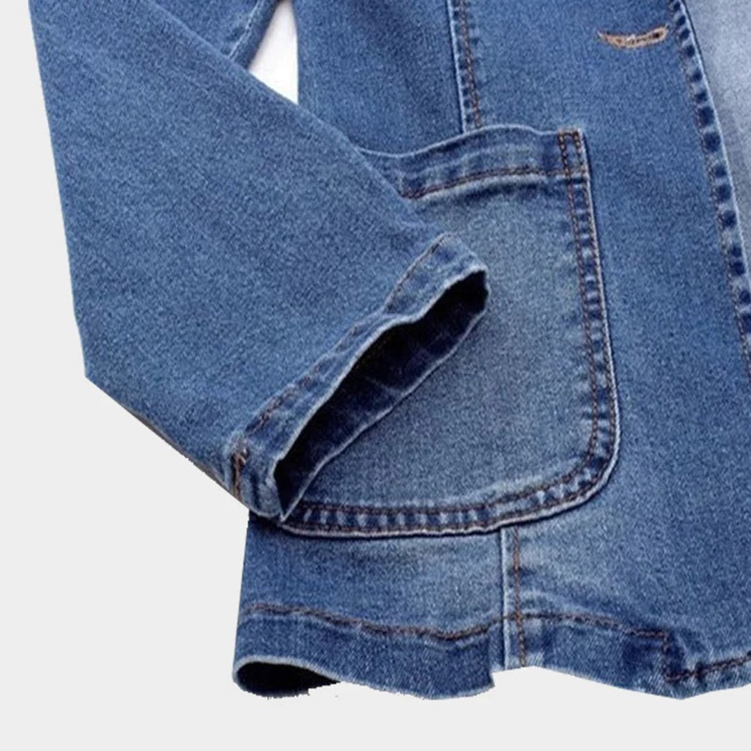 VALERIA | Sophisticated Women's Denim Blazer