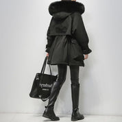 Women's warm winter parka jacket | Short-2