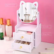 MeowGlow - Cat Ear Makeup Mirror with Storage-4
